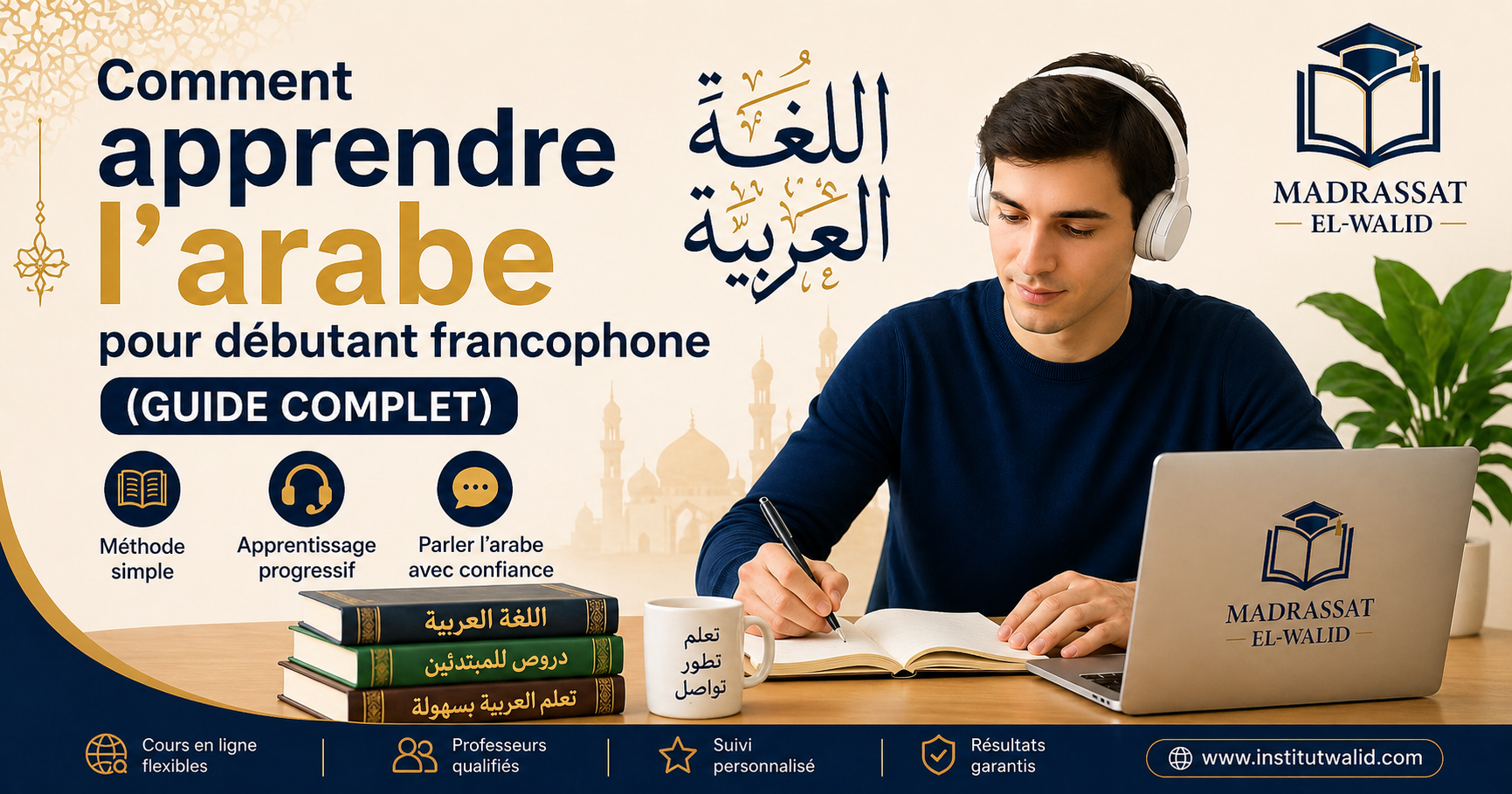 Alphabet arabe facile avec prononciation en français (guide débutant complet)