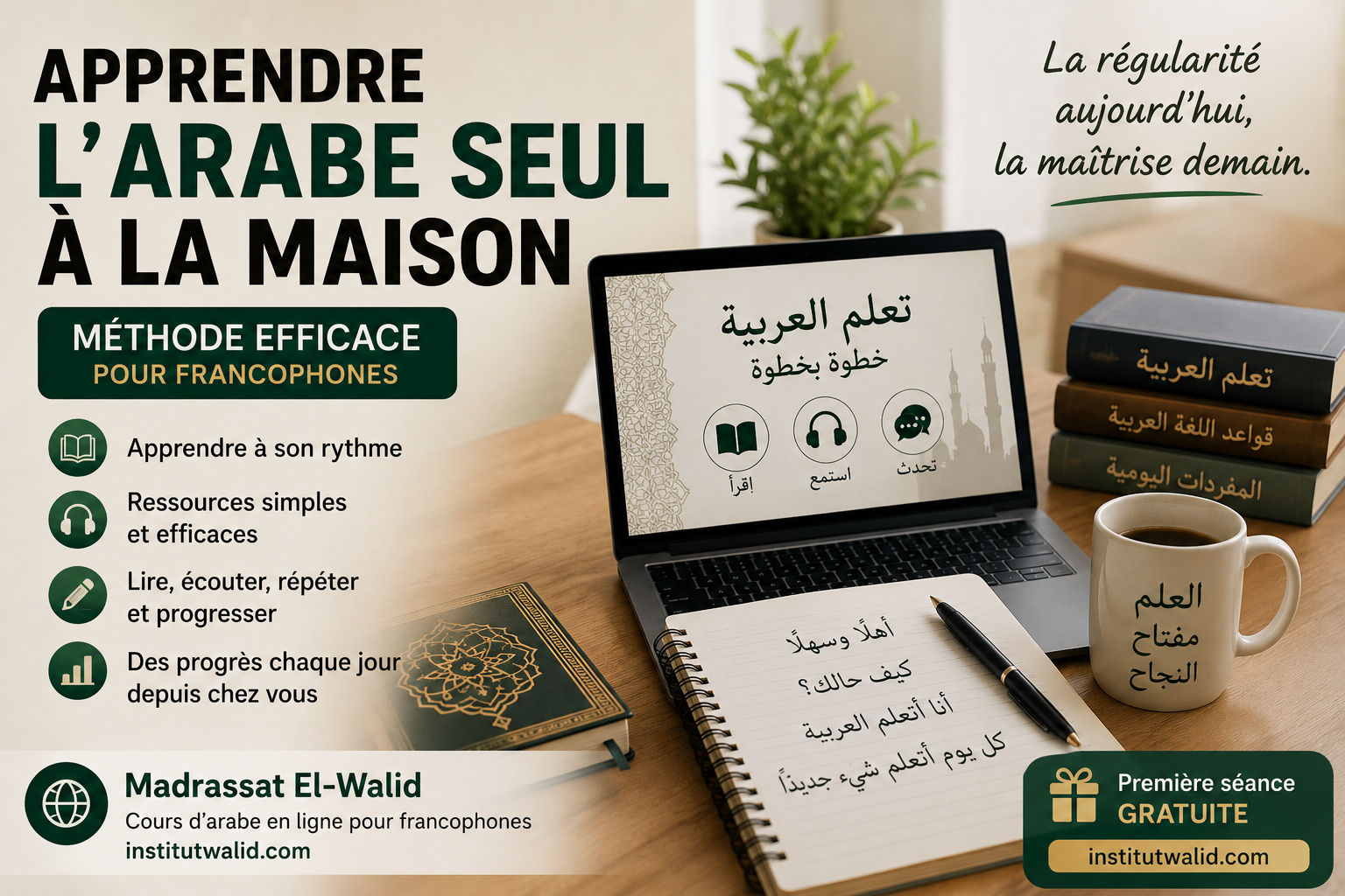 Comment apprendre l’arabe seul à la maison (méthode efficace pour francophones)