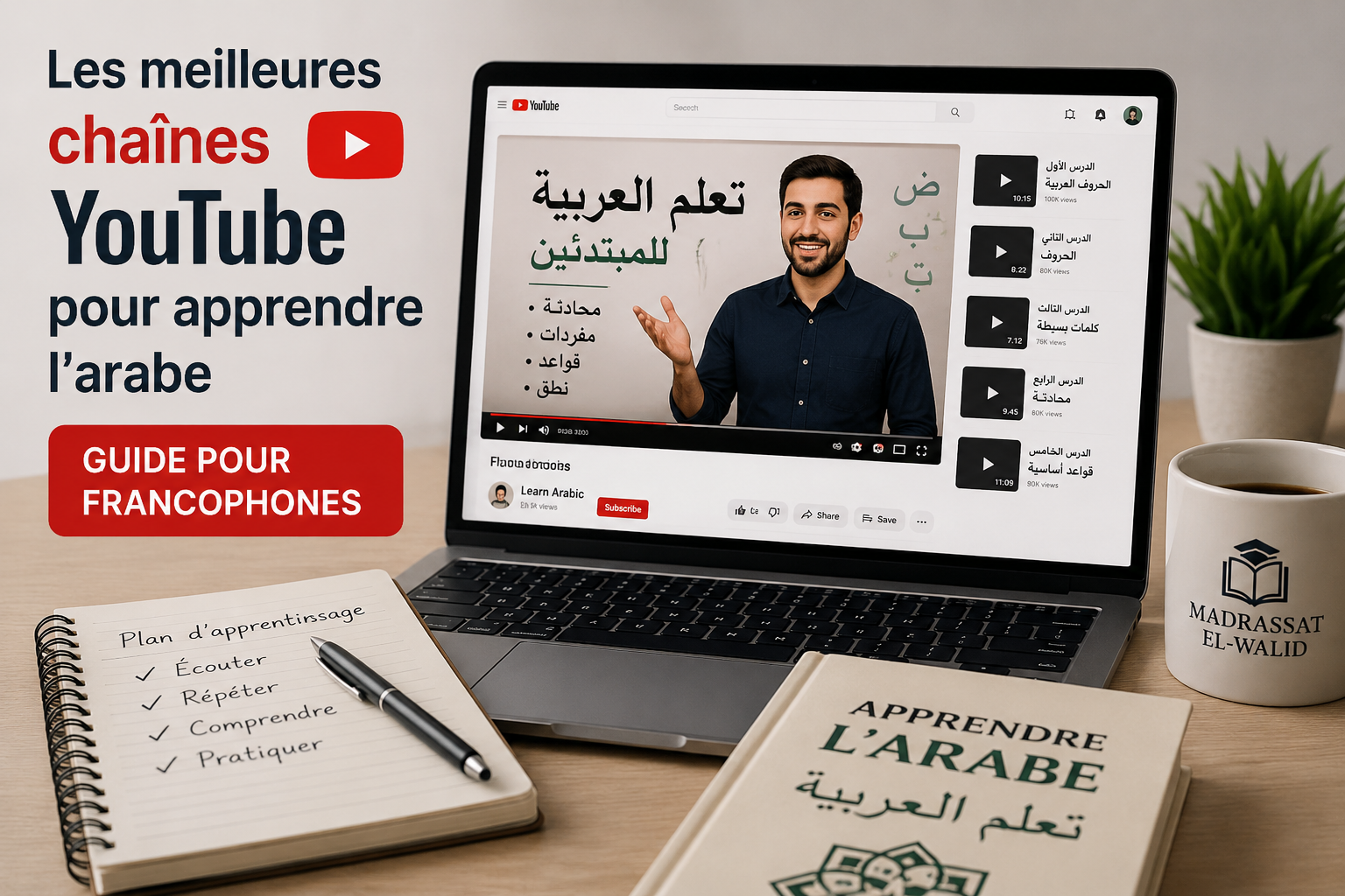 Les meilleures chaînes YouTube pour apprendre l’arabe (guide pour francophones)