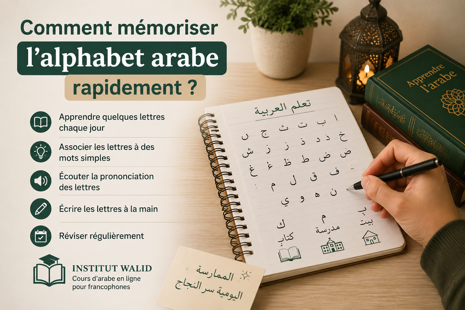 Comment mémoriser l’alphabet arabe rapidement ?