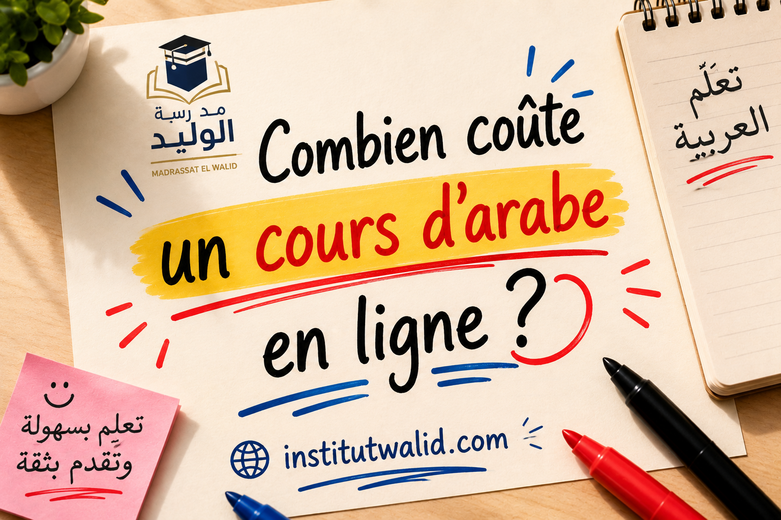 Combien coûte un cours d’arabe en ligne ? (Guide des prix en France)