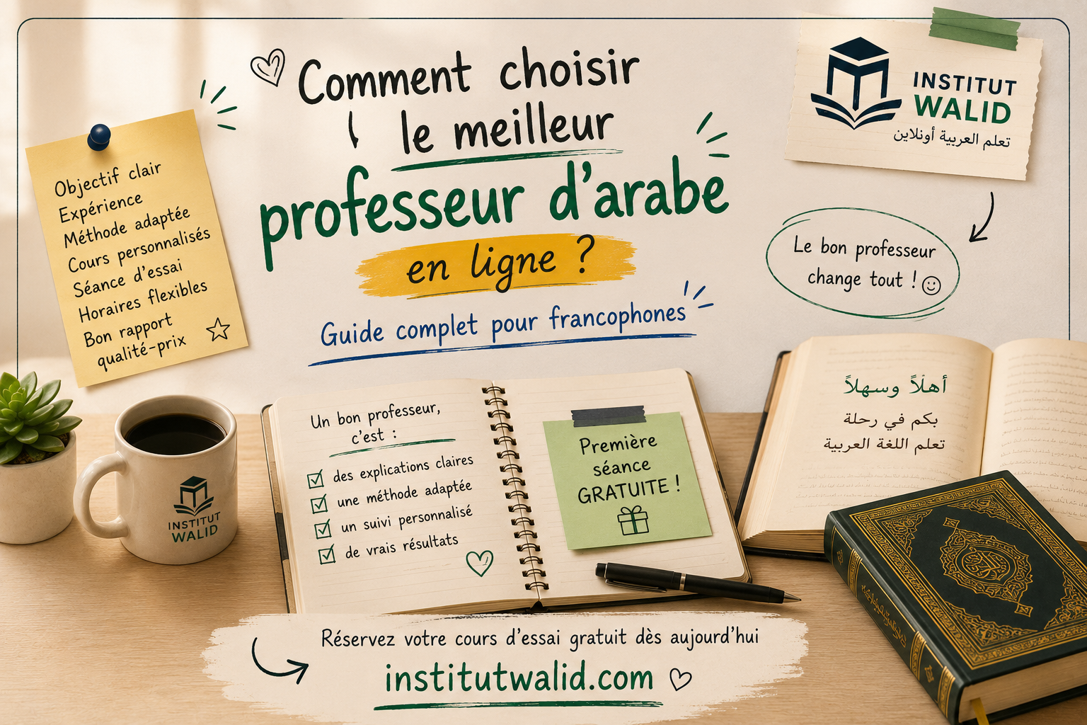 Comment choisir le meilleur professeur d’arabe en ligne ? (Guide complet pour francophones)
