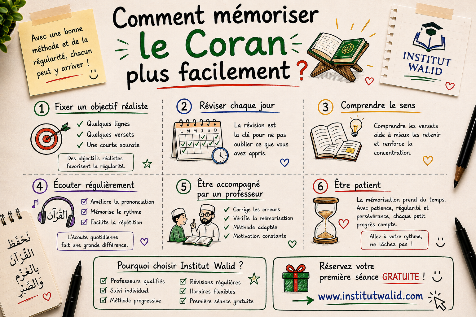 Comment mémoriser le Coran plus facilement ?